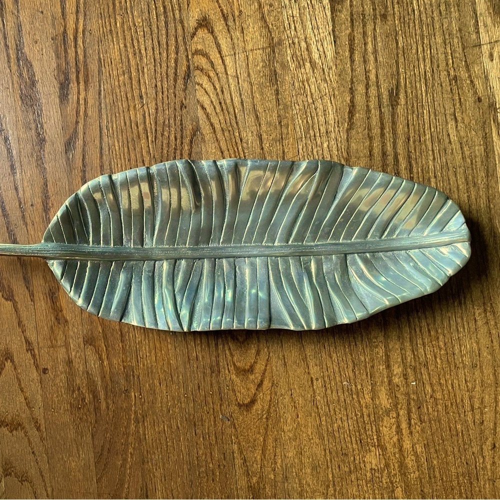 Mariposa Silver Leaf Decorative Tray